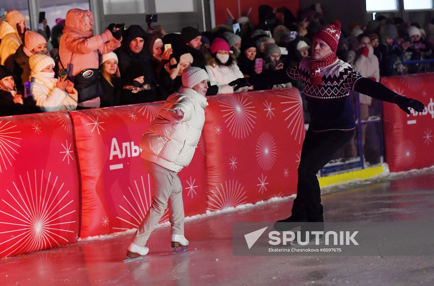 Celebrating Old New Year with Ilya Averbukh in Hermitage Garden