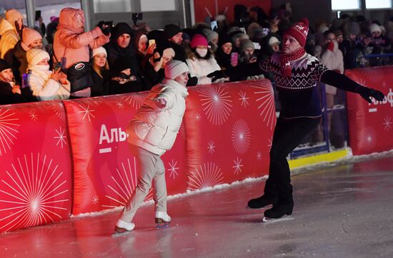 Celebrating Old New Year with Ilya Averbukh in Hermitage Garden