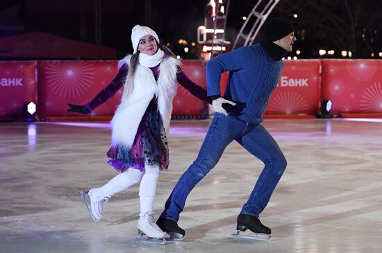 Celebrating Old New Year with Ilya Averbukh in Hermitage Garden