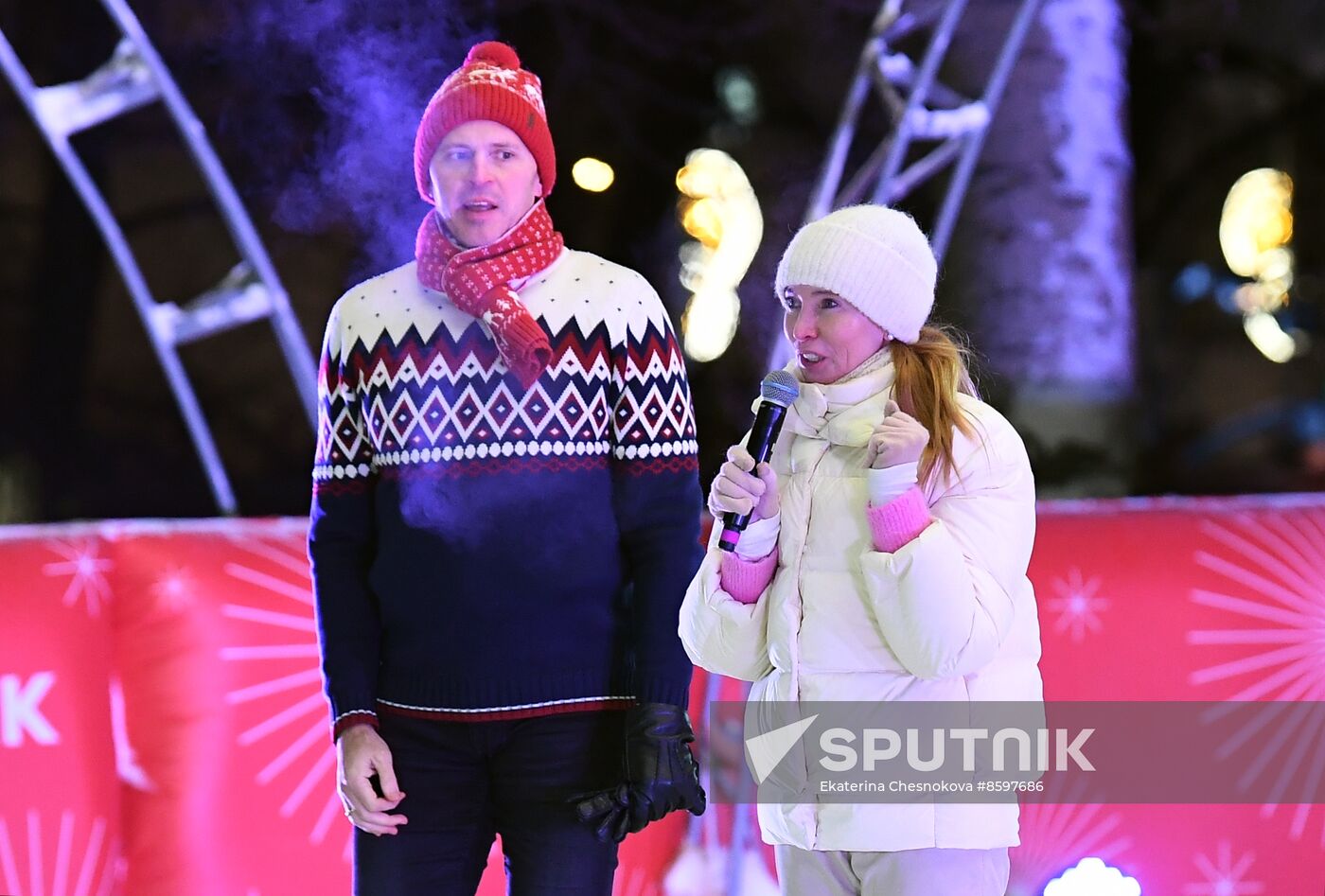 Celebrating Old New Year with Ilya Averbukh in Hermitage Garden