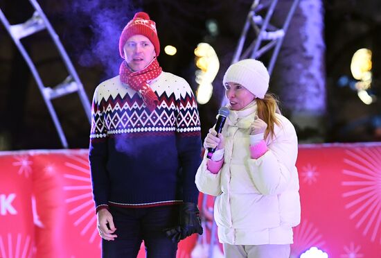 Celebrating Old New Year with Ilya Averbukh in Hermitage Garden