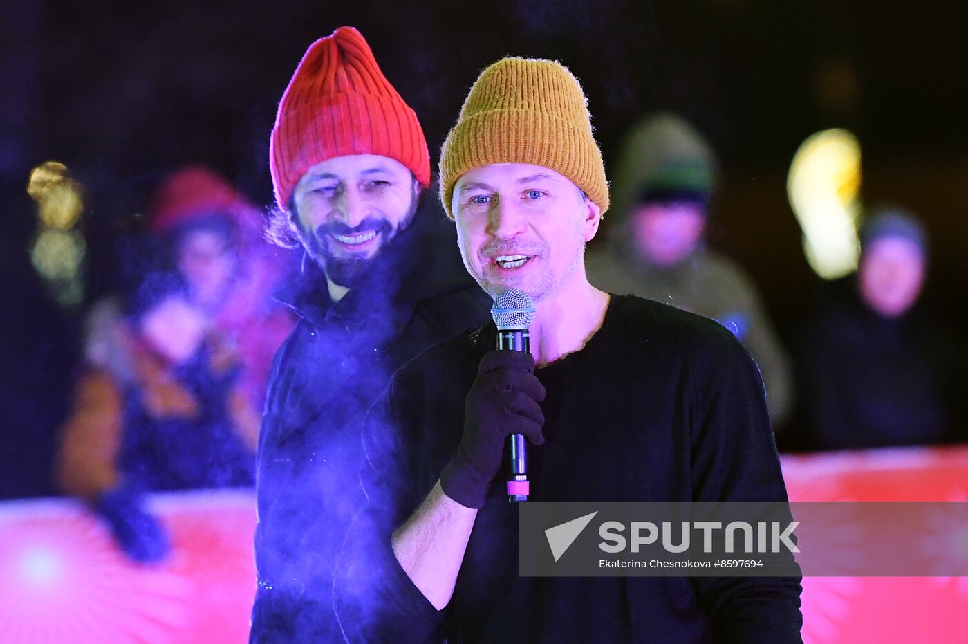 Celebrating Old New Year with Ilya Averbukh in Hermitage Garden