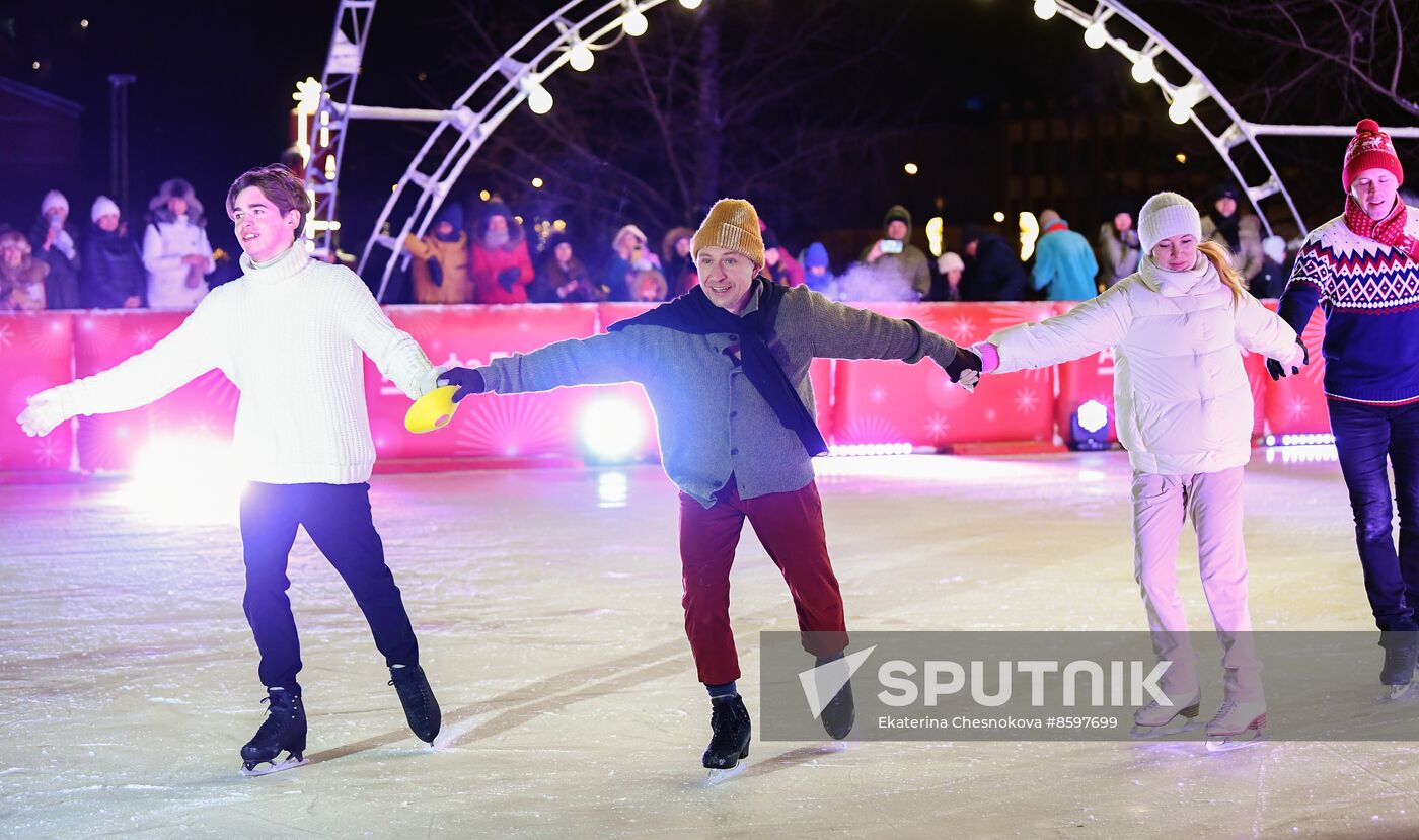 Celebrating Old New Year with Ilya Averbukh in Hermitage Garden