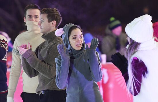 Celebrating Old New Year with Ilya Averbukh in Hermitage Garden