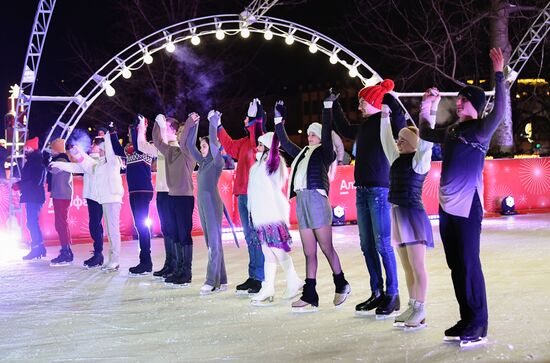 Celebrating Old New Year with Ilya Averbukh in Hermitage Garden