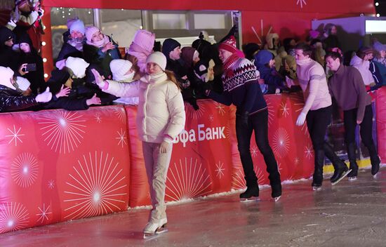 Celebrating Old New Year with Ilya Averbukh in Hermitage Garden