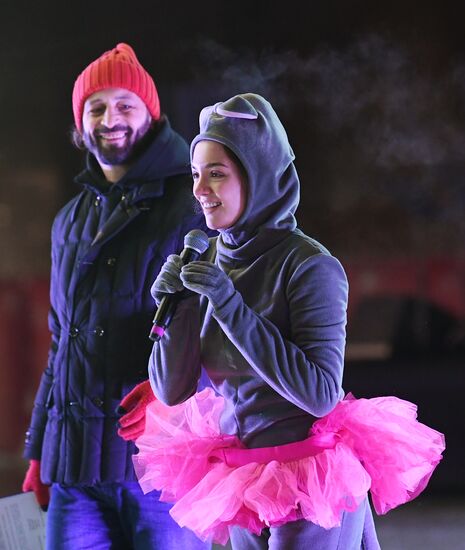 Celebrating Old New Year with Ilya Averbukh in Hermitage Garden