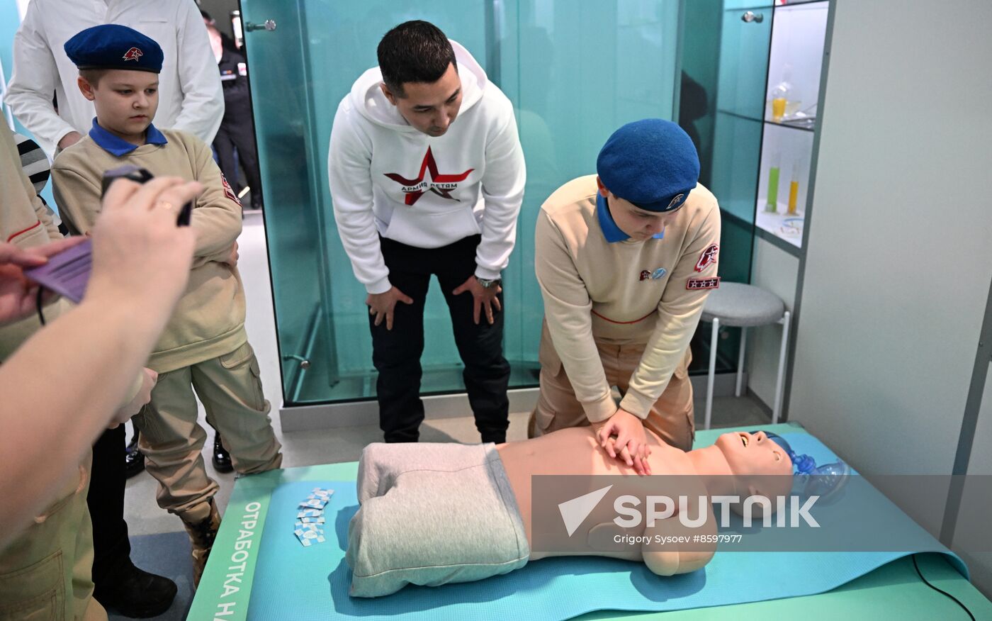 RUSSIA EXPO. Opening of Russian Defense Ministry Pavilion