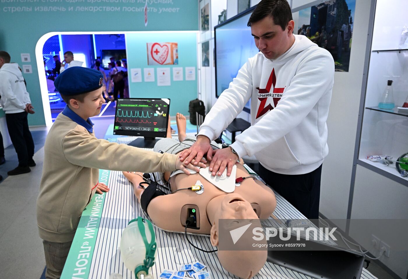RUSSIA EXPO. Opening of Russian Defense Ministry Pavilion