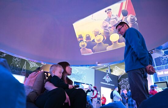 RUSSIA EXPO. Opening of Russian Defense Ministry Pavilion