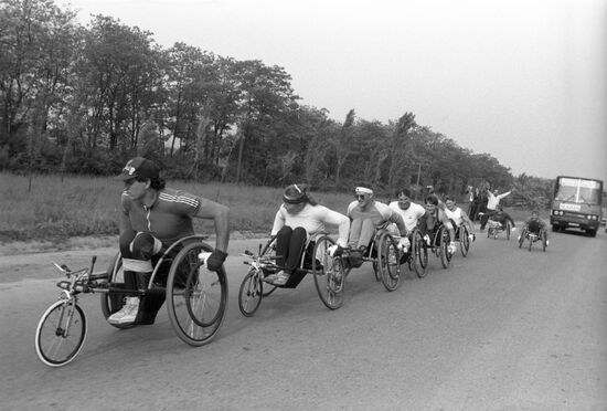 Moscow-Kiev-Krivoy Rog supermarathon in wheelchairs