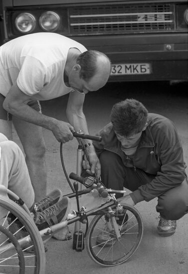 Moscow-Kiev-Krivoy Rog supermarathon in wheelchairs