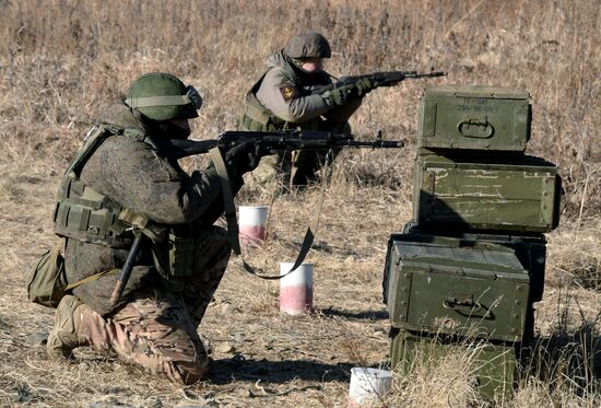 Russia Navy Marines Drills