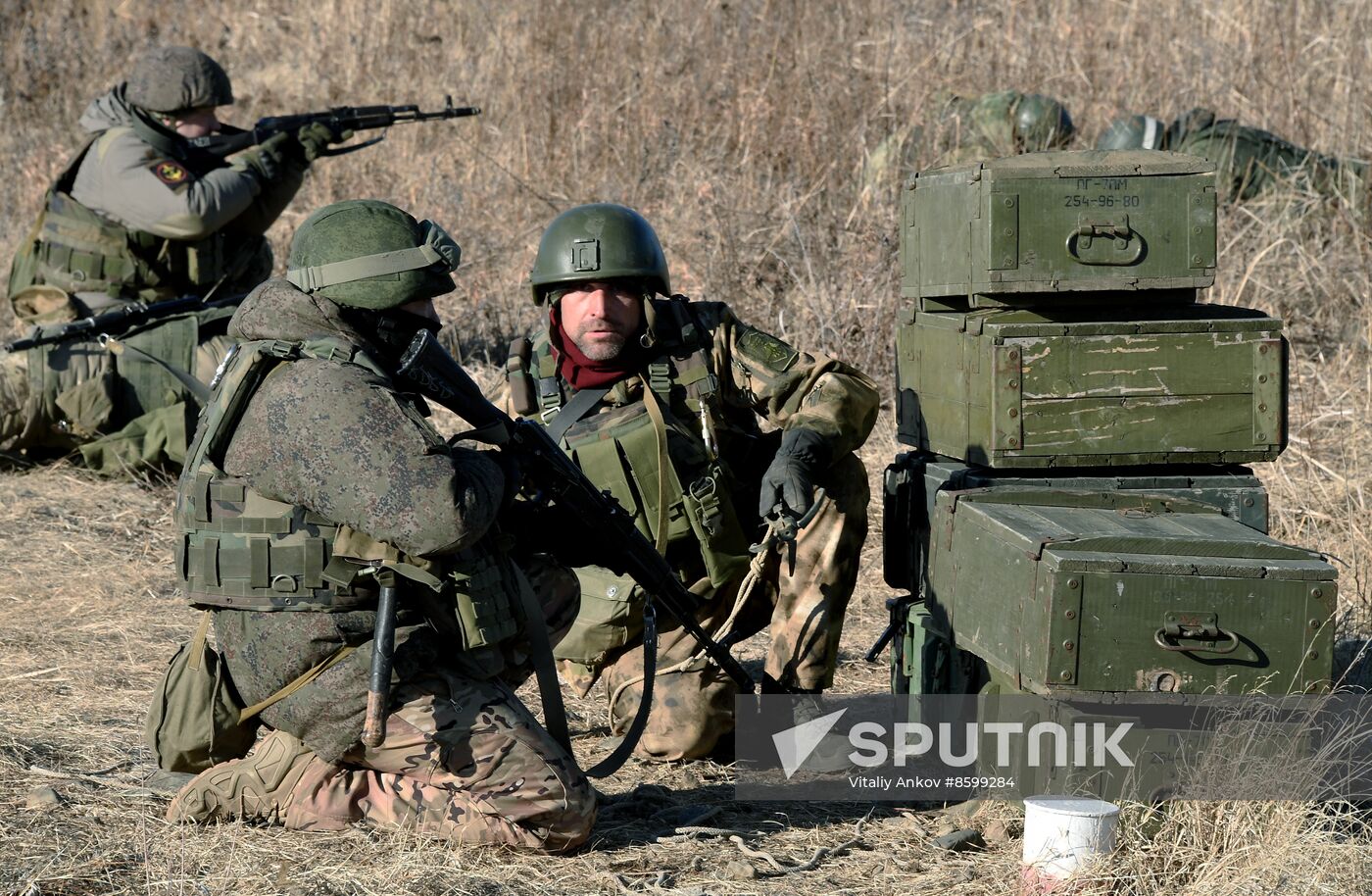 Russia Navy Marines Drills