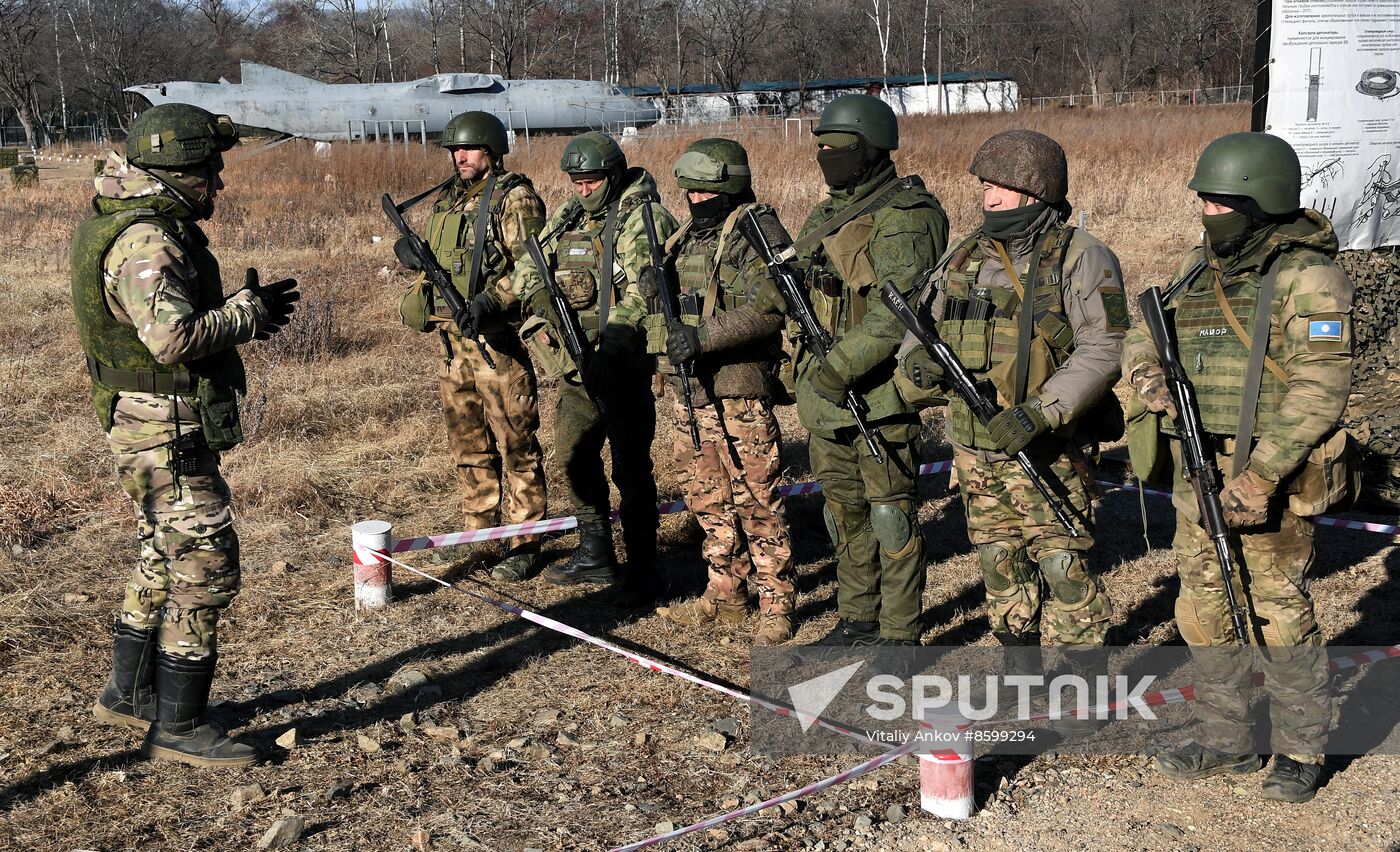 Russia Navy Marines Drills