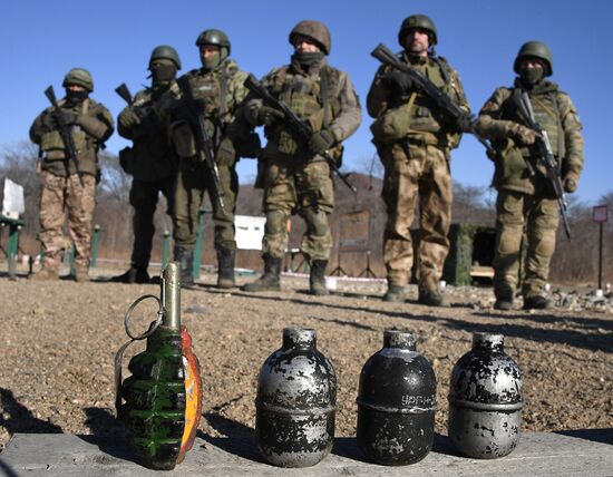 Russia Navy Marines Drills