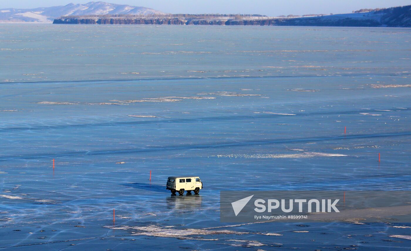 Russia Siberia Ice Road