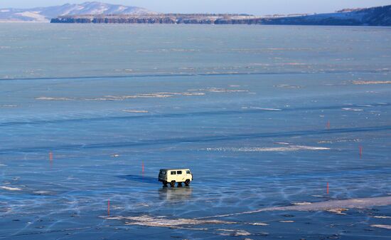 Russia Siberia Ice Road