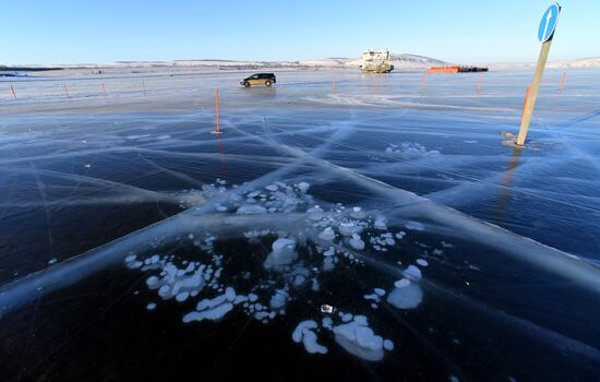 Russia Siberia Ice Road