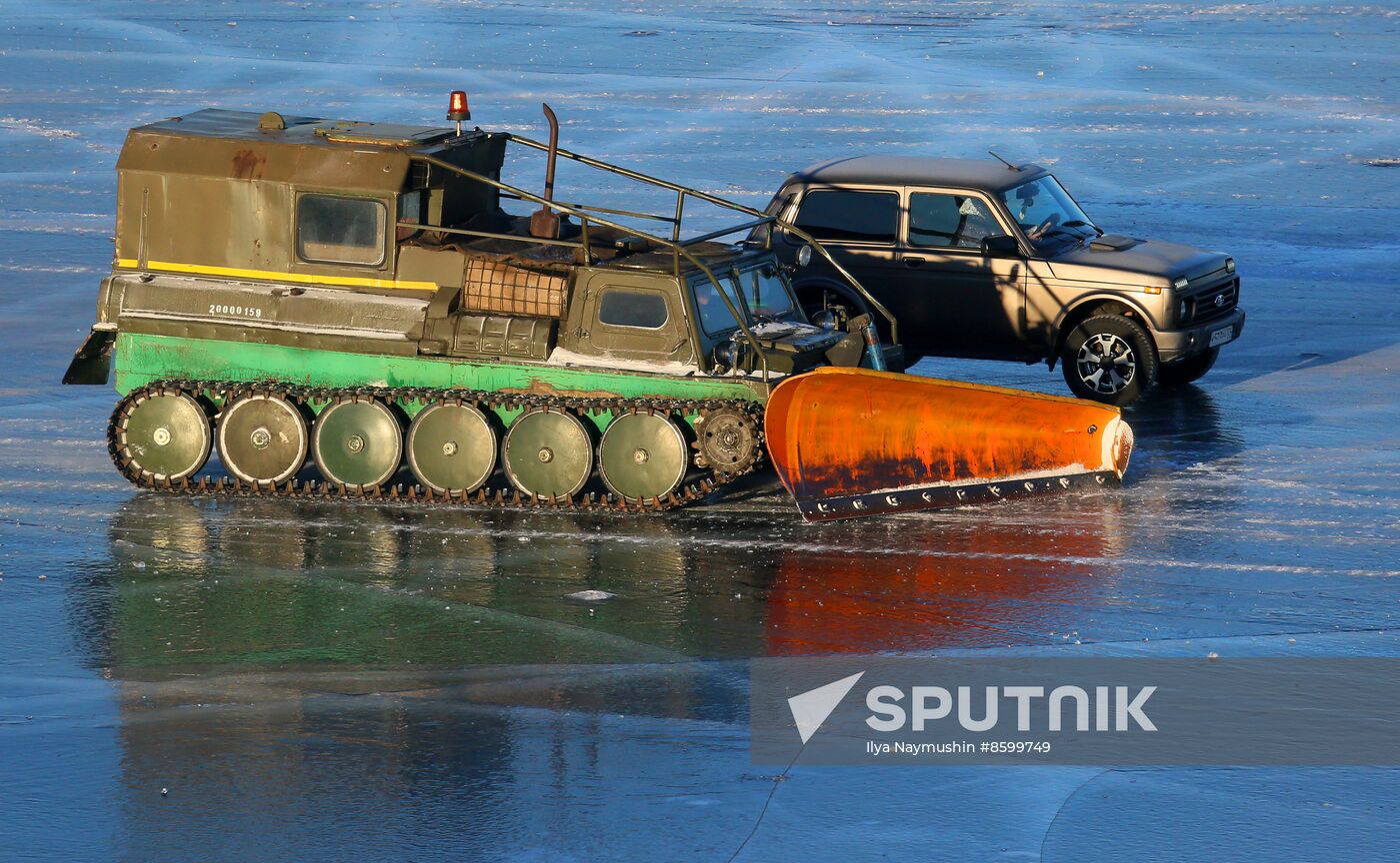 Russia Siberia Ice Road