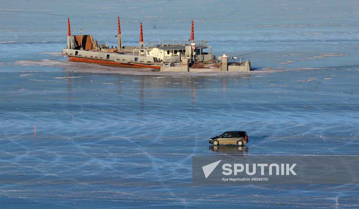 Russia Siberia Ice Road