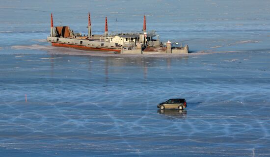 Russia Siberia Ice Road