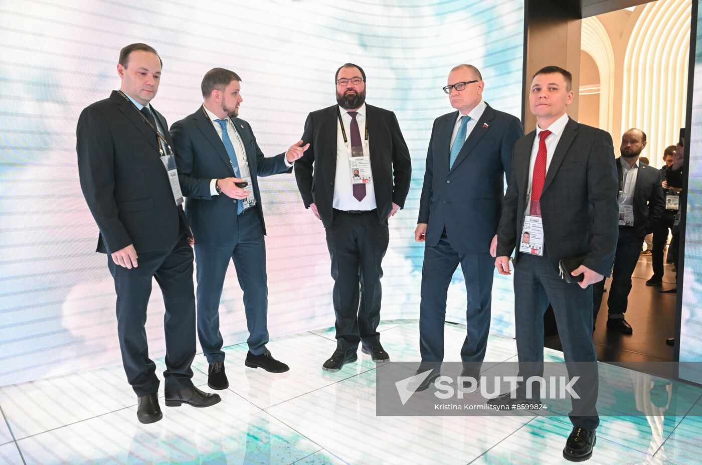 RUSSIA EXPO. Minister of Digital Development, Communications and Mass Media Maksut Shadayev at stands