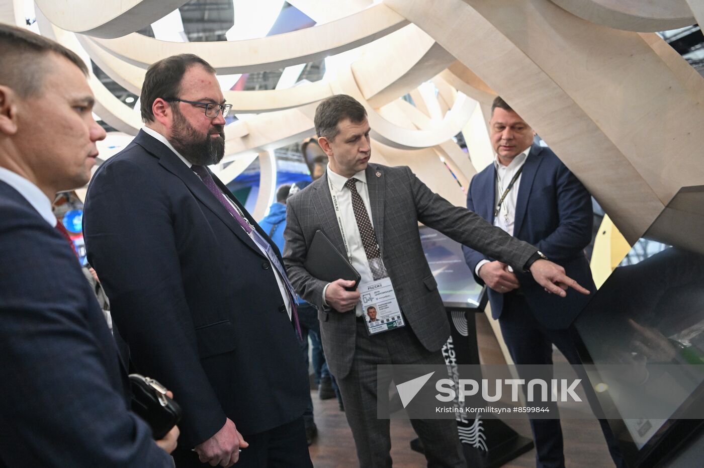 RUSSIA EXPO. Minister of Digital Development, Communications and Mass Media Maksut Shadayev at stands