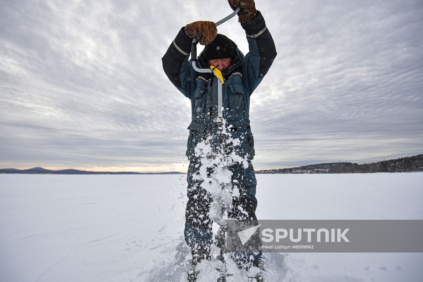 Russia Winter Fishing