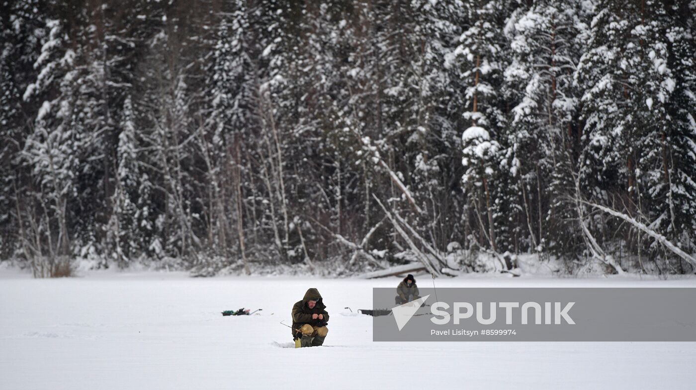 Russia Winter Fishing
