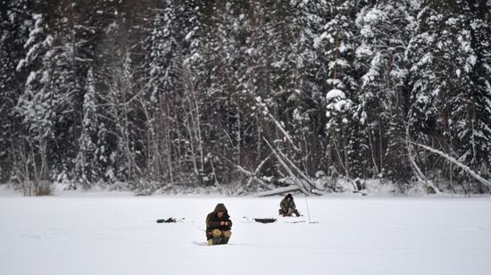 Russia Winter Fishing