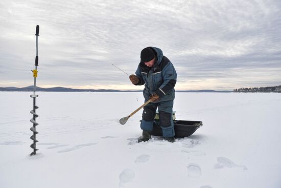Russia Winter Fishing