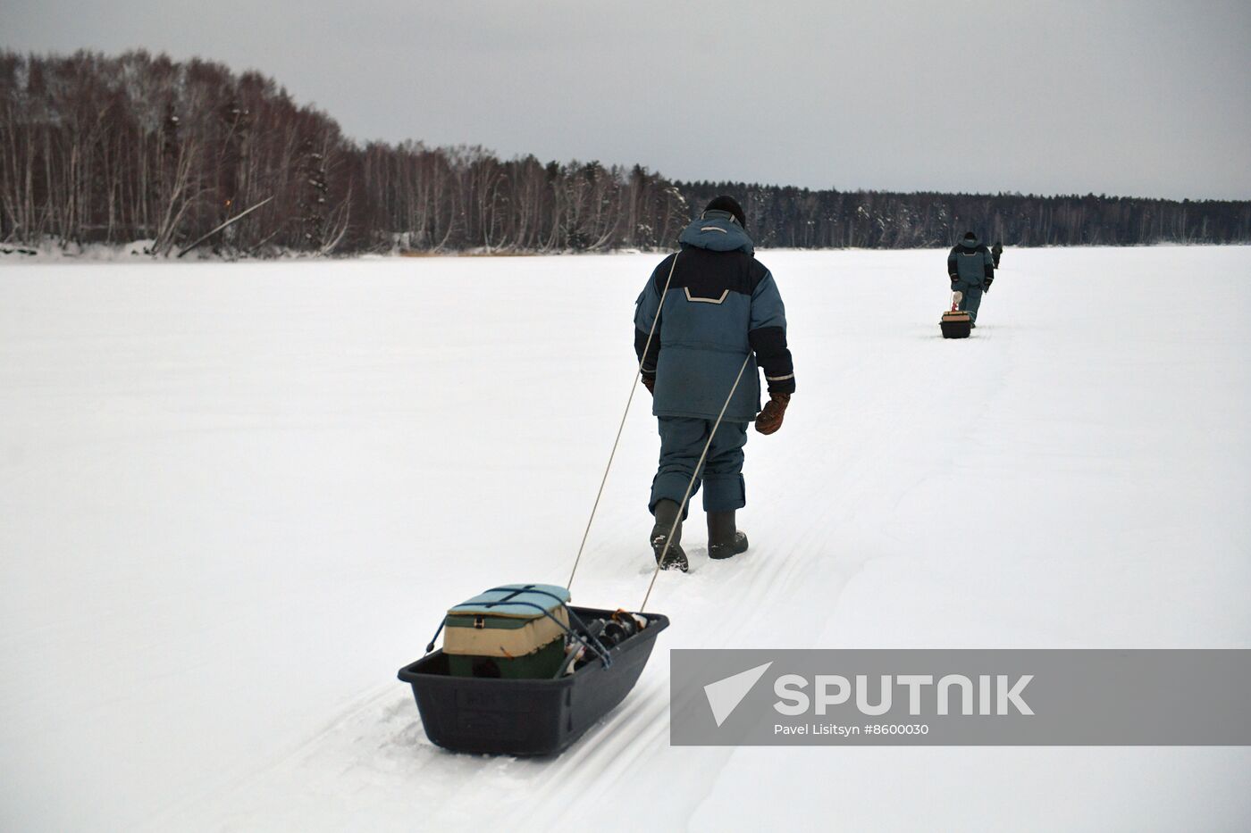 Russia Winter Fishing