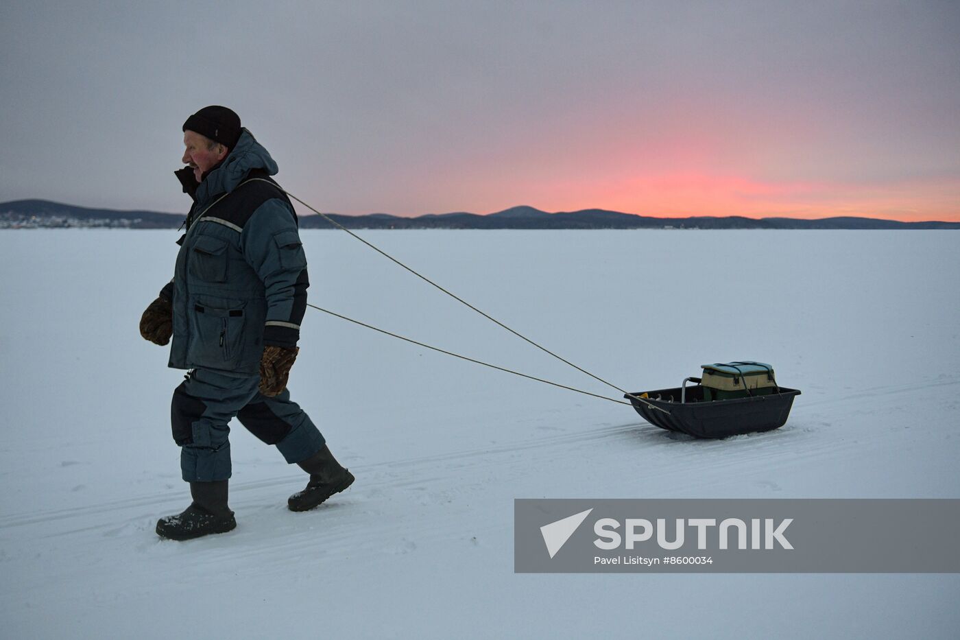 Russia Winter Fishing