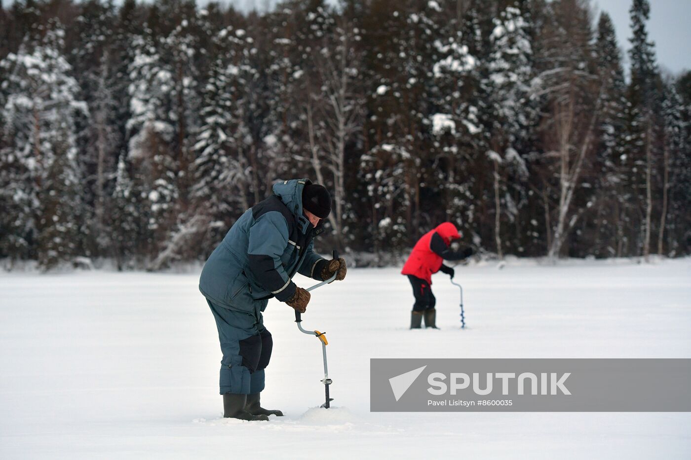 Russia Winter Fishing