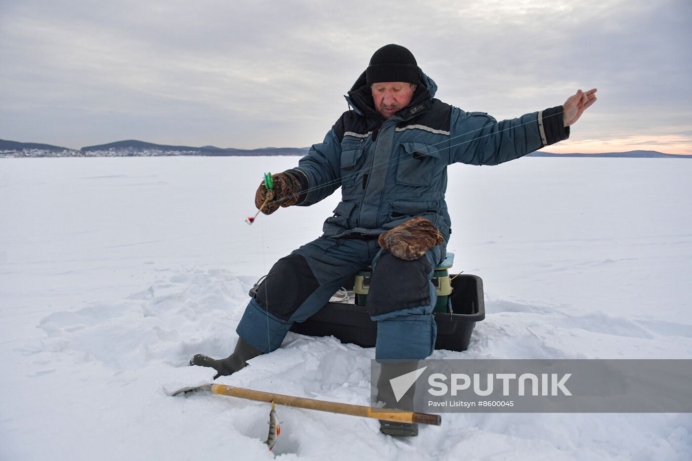 Russia Winter Fishing