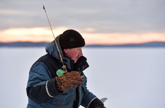 Russia Winter Fishing