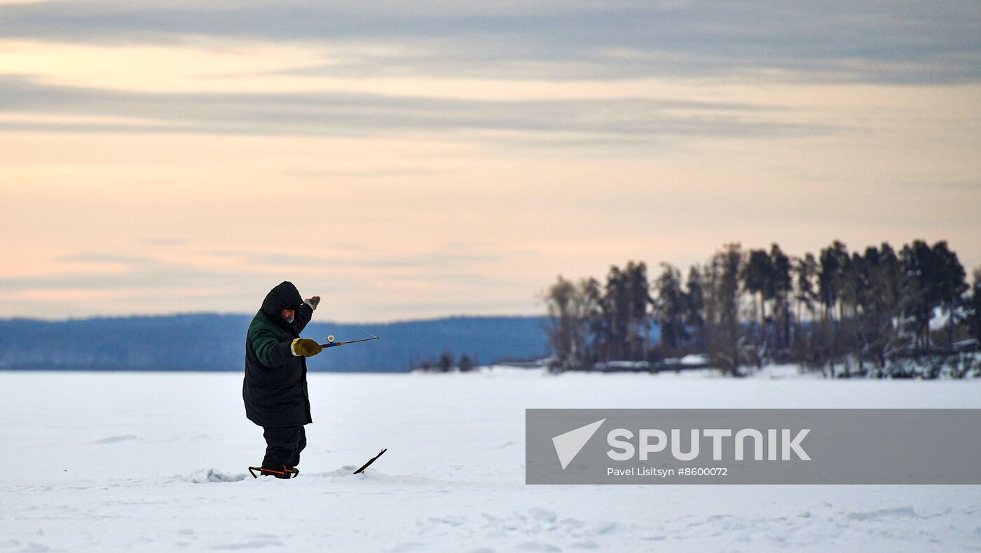 Russia Winter Fishing