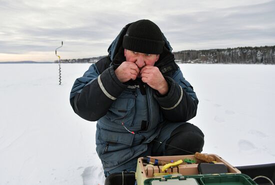 Russia Winter Fishing