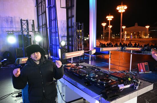 The RUSSIA EXPO International Exhibition and Forum. Rythm of Digit concert. Main outdoors stage. DJ Leonid Rudenko. Location: Russia, Moscow. Author: Ramil Sitdikov/Sputnik. RUSSIA EXPO. Digital Rhythm concert