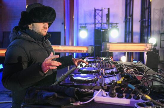 The RUSSIA EXPO International Exhibition and Forum. Rythm of Digit concert. Main outdoors stage. DJ Leonid Rudenko. Location: Russia, Moscow. Author: Ramil Sitdikov/Sputnik. RUSSIA EXPO. Digital Rhythm concert