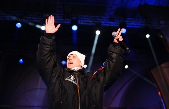 International RUSSIA EXPO forum and exhibition. The Digital Rhythm concert on the main street stage. Khabib, pop singer. Location: Russia, Moscow. Author: Ramil Sitdikov/Sputnik. RUSSIA EXPO. Digital Rhythm concert