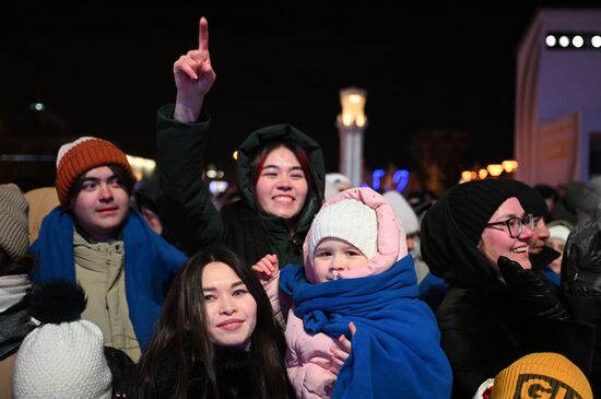 International RUSSIA EXPO forum and exhibition. The Digital Rhythm concert on the main street stage. Location: Russia, Moscow. Author: Ramil Sitdikov/Sputnik. RUSSIA EXPO. Digital Rhythm concert