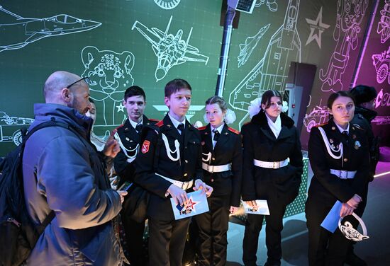 RUSSIA EXPO. Opening of Russian Defense Ministry Pavilion