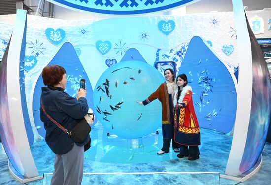 The International RUSSIA EXPO Forum and Exhibition. The stand of the Yamal-Nenets Autonomous Area at pavilion No.75. Location: Russia, Moscow. Author: Maksim Blinov/Sputnik. RUSSIA EXPO