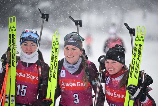 Russia Biathlon Cup Women Mass Start