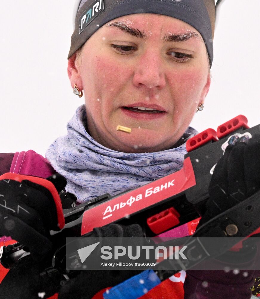 Russia Biathlon Cup Women Mass Start