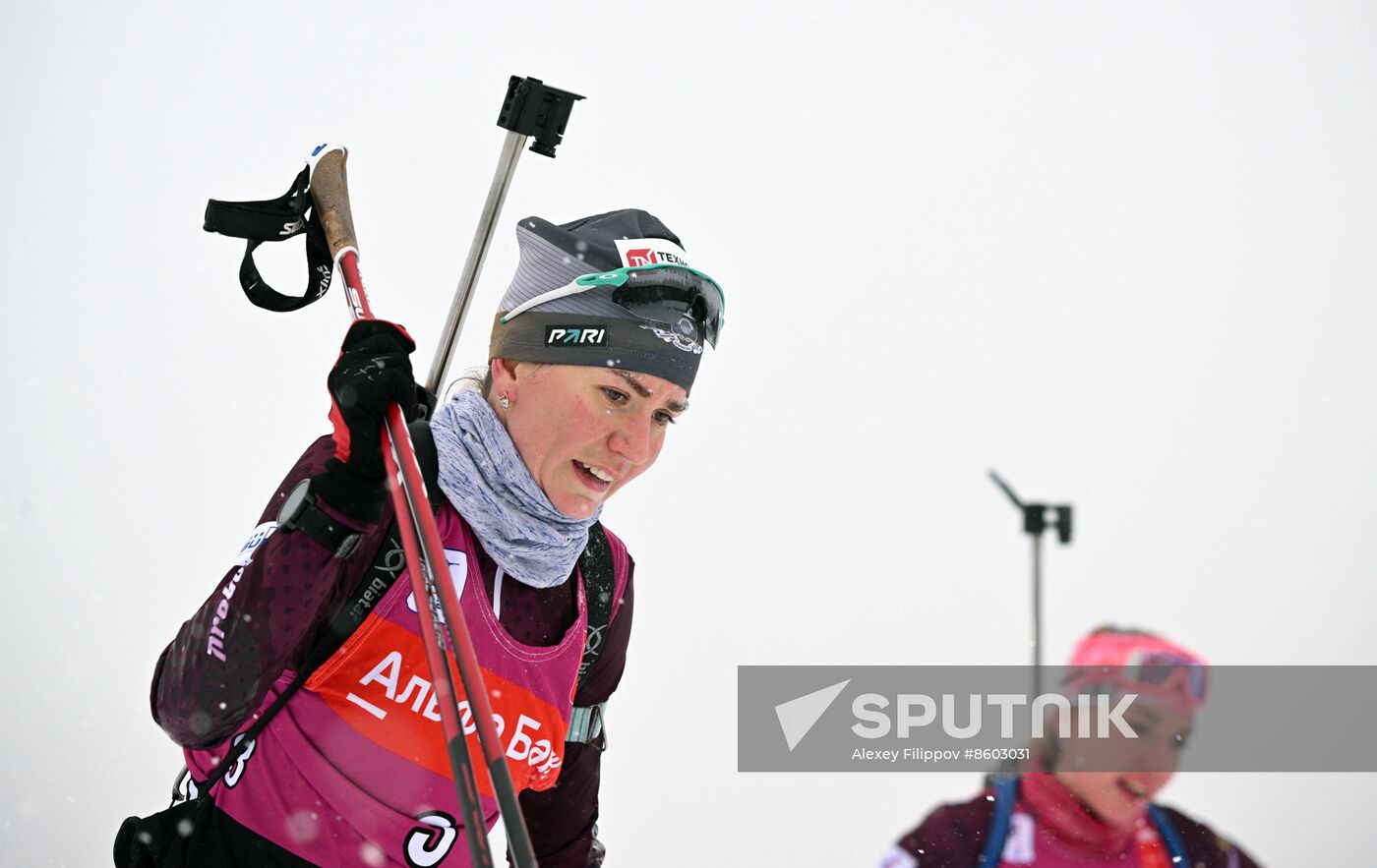 Russia Biathlon Cup Women Mass Start