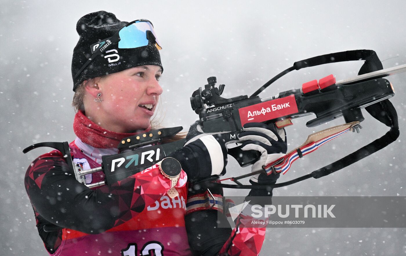 Russia Biathlon Cup Women Mass Start