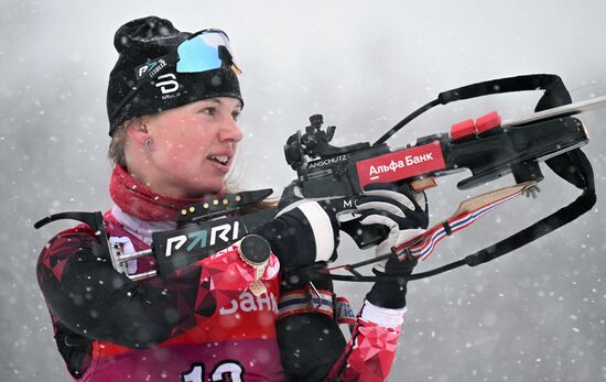 Russia Biathlon Cup Women Mass Start